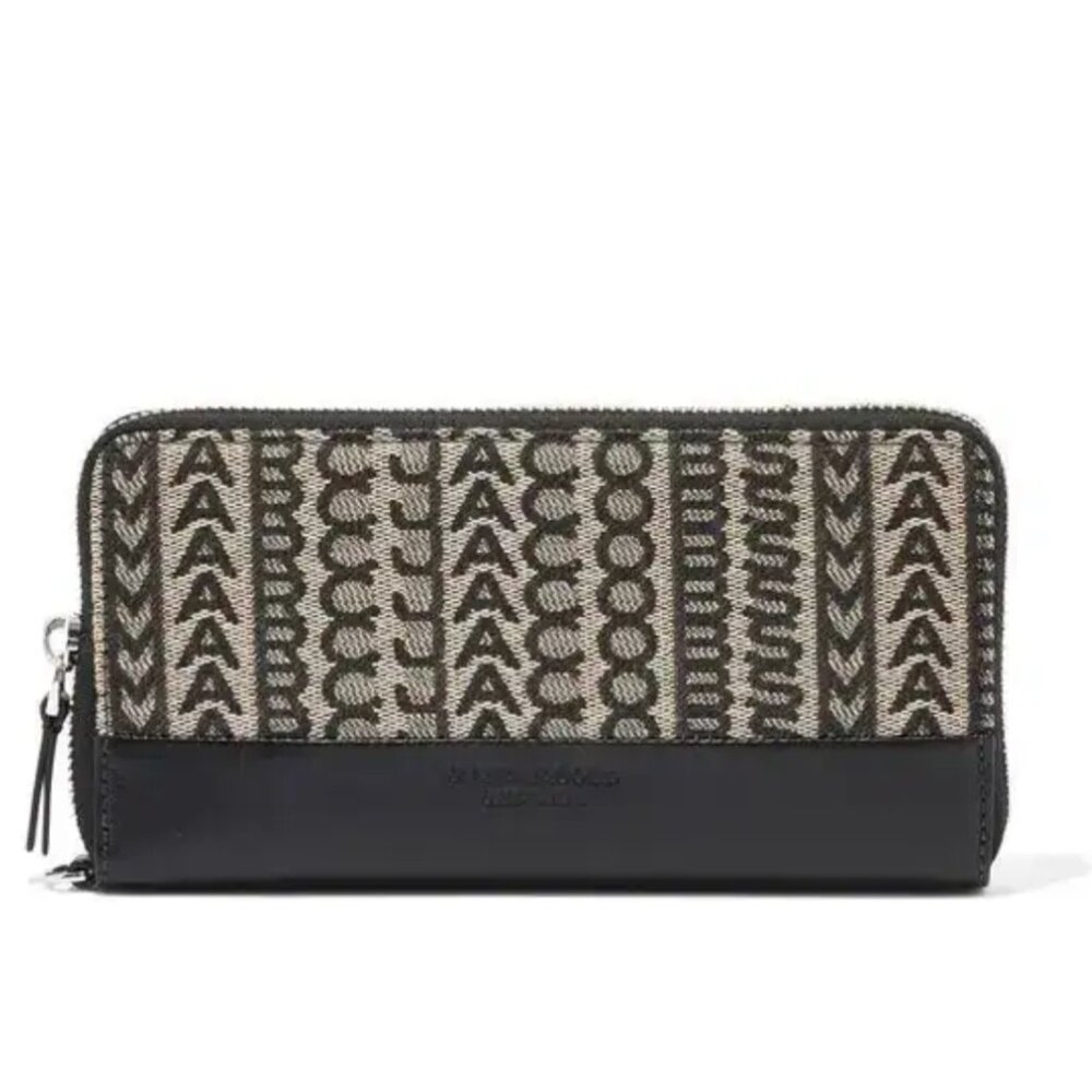 MARC JACOBS The Monogram Jacquard Continental Wristlet Wallet - Picture 2 of 10